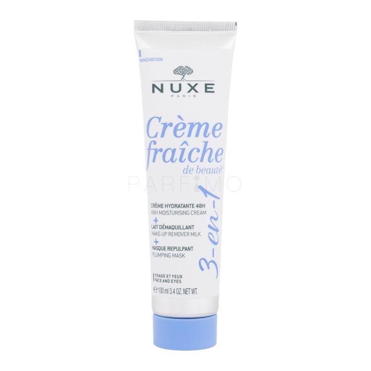 NUXE Creme Fraiche de Beauté 3-In-1 Cream &amp; Make-Up Remover &amp; Mask Nappali arckrém nőknek 100 ml