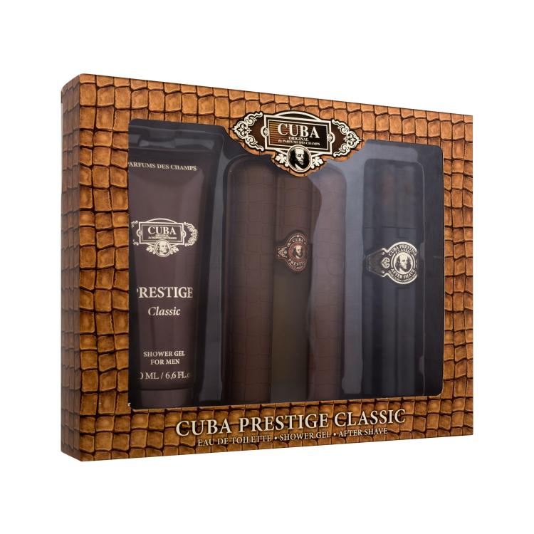 Cuba Prestige Ajándékcsomagok Eau de Toilette 90 ml + tusfürdő 200 ml + borotválkozás utáni arcszesz 100 ml