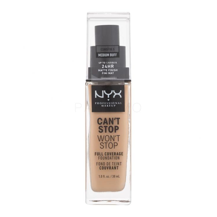 NYX Professional Makeup Can&#039;t Stop Won&#039;t Stop Alapozó nőknek 30 ml Változat 10.5 Medium Buff