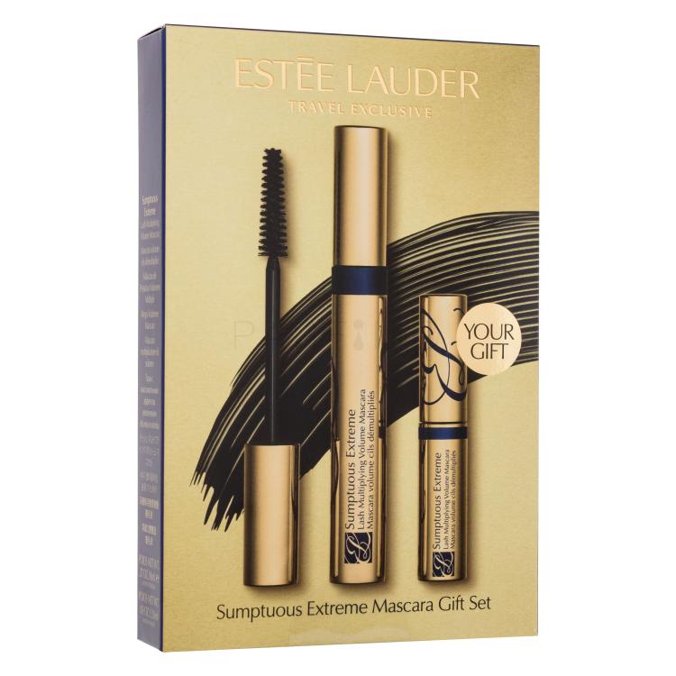 Estée Lauder Sumptuous Extreme Gift Set Ajándékcsomagok Sumptuous Extreme Mascara szempillaspirál 8 ml + Sumptuous Extreme Mascara szempillaspirál 2,8 ml Black