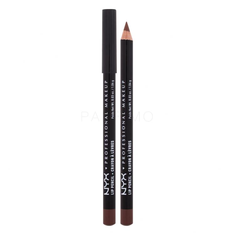 NYX Professional Makeup Slim Lip Pencil Szájkontúrceruza nőknek 1 g Változat 802 Brown