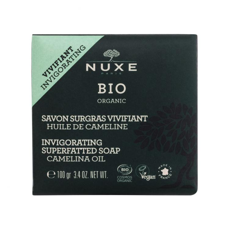 NUXE Bio Organic Invigorating Superfatted Soap Camelina Oil Szilárd szappan nőknek 100 g