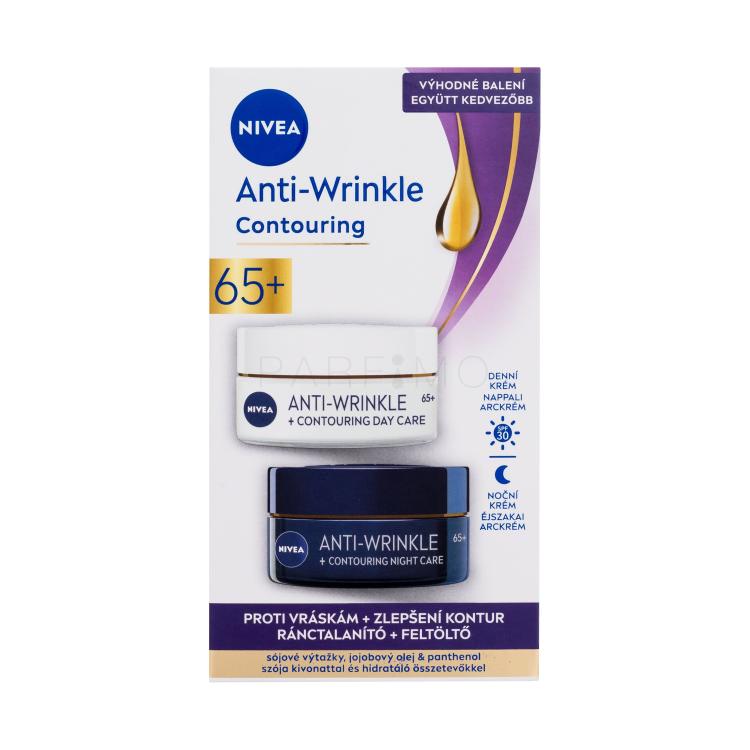 Nivea Anti-Wrinkle + Contouring Duo Pack Ajándékcsomagok Anti-Wrinkle Contouring SPF30 nappali arckrém 50 ml + Anti-Wrinkle Contouring éjszakai arckrém 50 ml