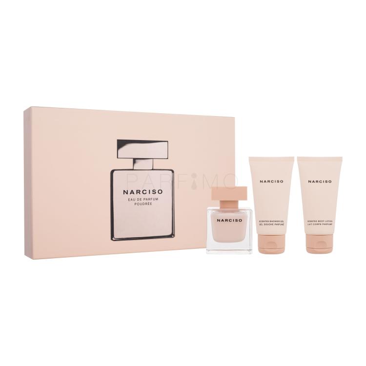 Narciso Rodriguez Narciso Poudrée Ajándékcsomagok Eau de Parfum 50 ml + testápoló tej 50 ml + tusfürdő 50 ml