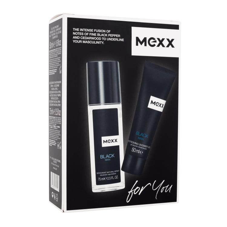Mexx Black Ajándékcsomagok dezodor 75 ml + tusfürdő 50 ml