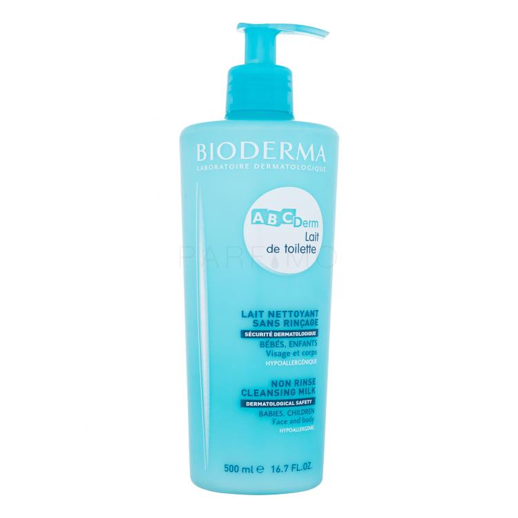 BIODERMA ABCDerm Non Rinse Cleansing Milk Arctisztító tej gyermekeknek 500 ml