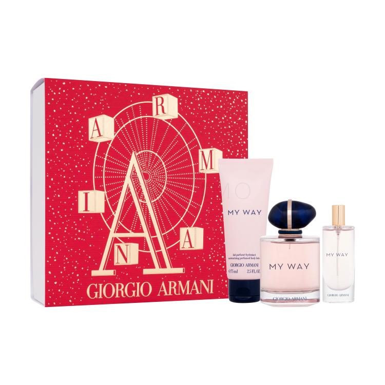 Giorgio Armani My Way Ajándékcsomagok nőknek Eau de Parfum 90 ml + testápoló tej 75 ml + Eau de Parfum 15 ml