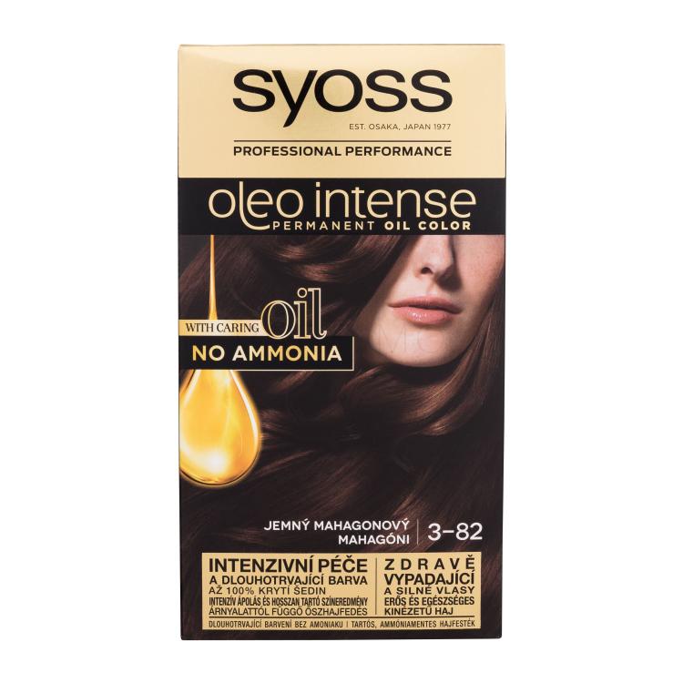 Syoss Oleo Intense Permanent Oil Color Hajfesték nőknek 50 ml Változat 3-82 Subtle Mahogany