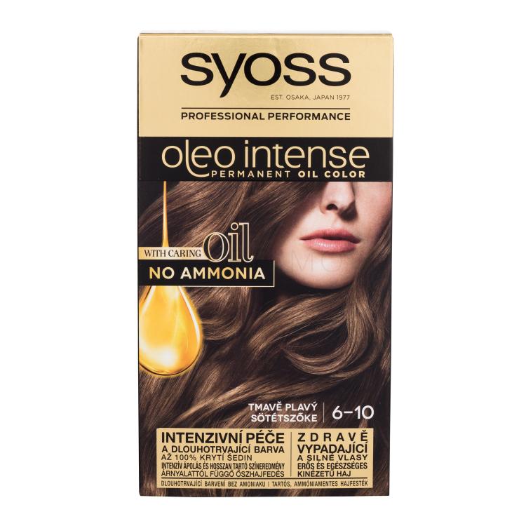 Syoss Oleo Intense Permanent Oil Color Hajfesték nőknek 50 ml Változat 6-10 Dark Blond