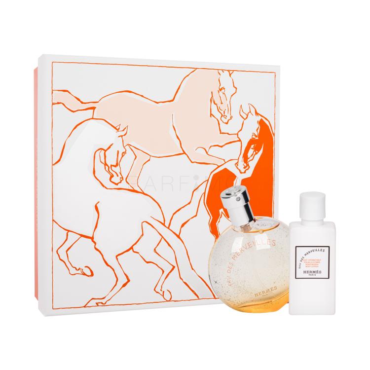 Hermes Eau Des Merveilles Ajándékcsomagok Eau de Toilette 50 ml + testápoló tej 40 ml