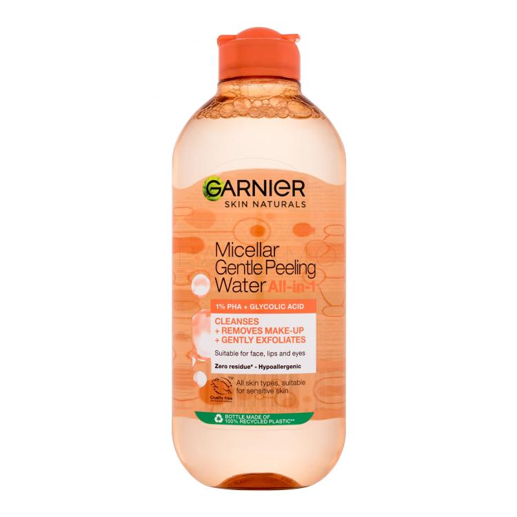 Garnier Skin Naturals Micellar Gentle Peeling Water Micellás víz nőknek 400 ml