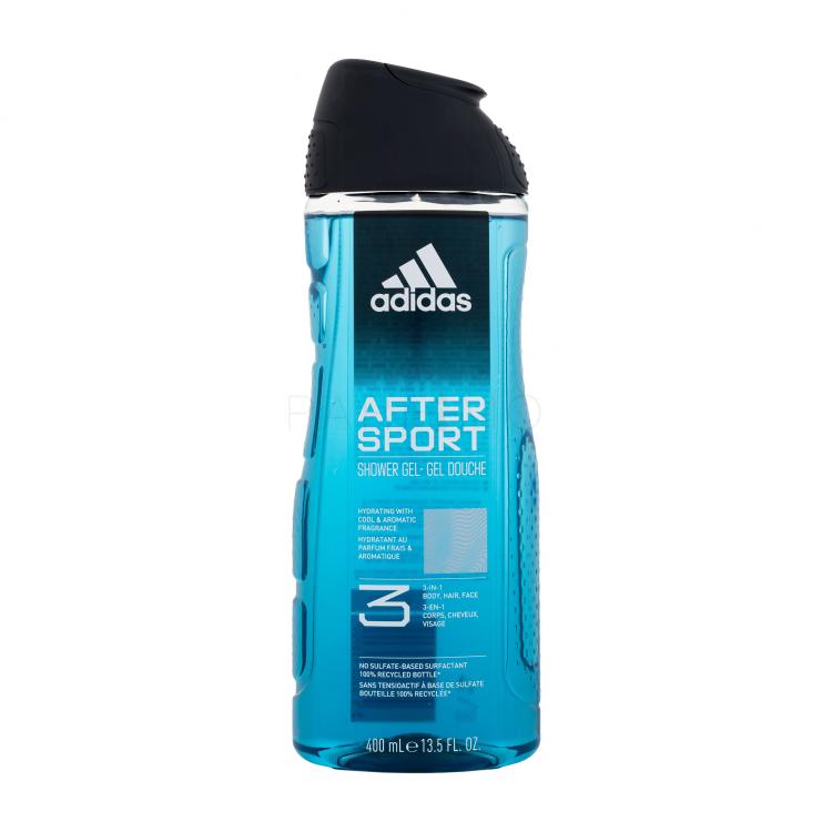Adidas After Sport Shower Gel 3-In-1 Tusfürdő férfiaknak 400 ml