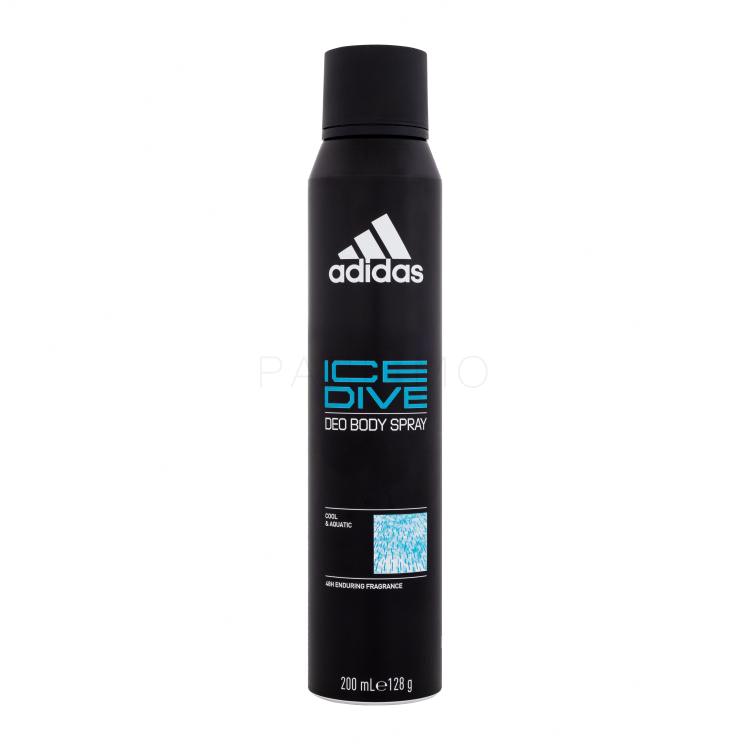 Adidas Ice Dive Deo Body Spray 48H Dezodor férfiaknak 200 ml