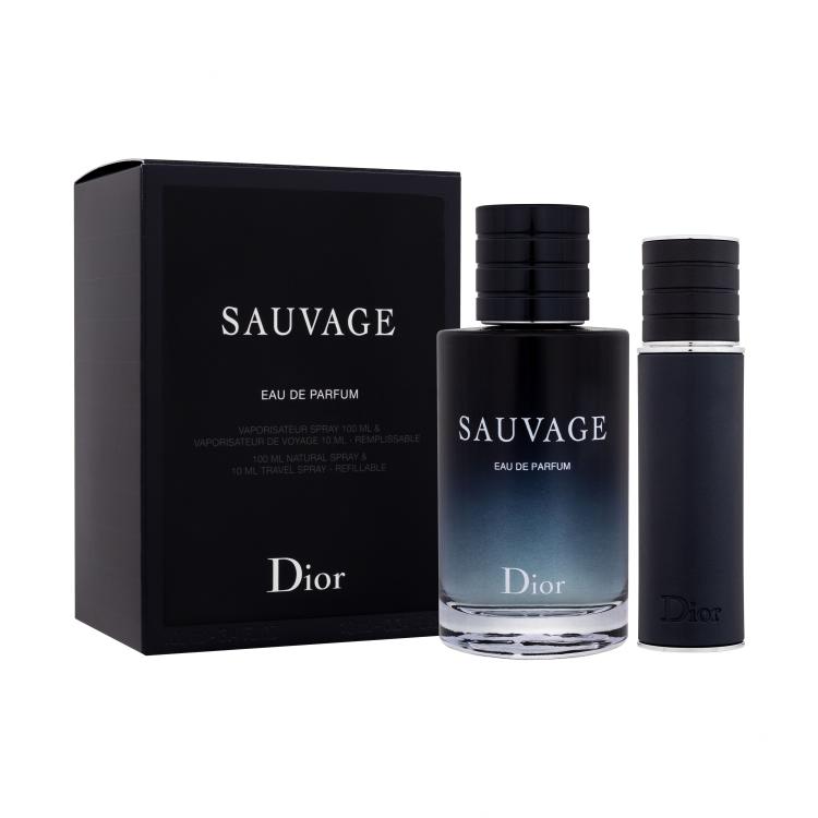 Christian Dior Sauvage Ajándékcsomagok Eau de Parfum 100 ml + Eau de Parfum 10 ml újratölthető