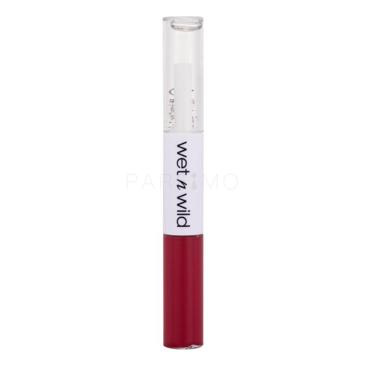 Wet n Wild MegaLast Lock &#039;N&#039; Shine Lip Color + Gloss Rúzs nőknek 4 ml Változat Red- Y- For Me
