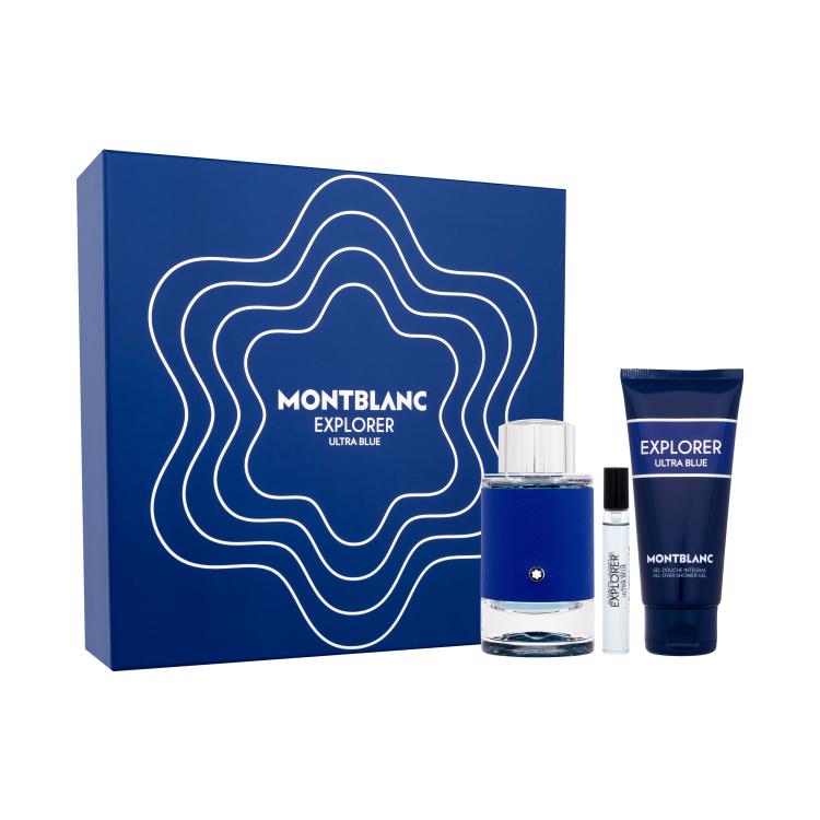 Montblanc Explorer Ultra Blue SET1 Ajándékcsomagok Eau de Parfum 100 ml + Eau de Parfum 7,5 ml + tusfürdő 100 ml
