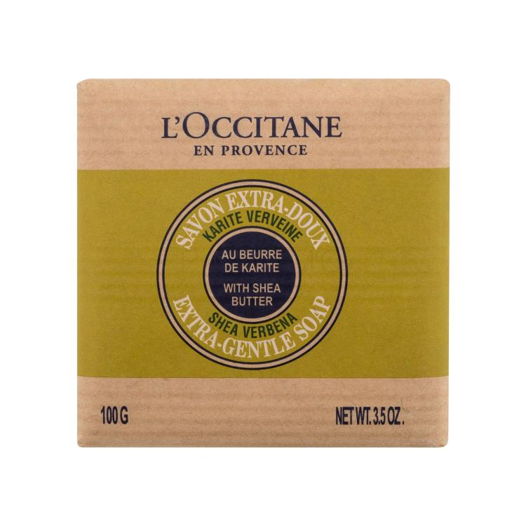 L&#039;Occitane Shea Butter Verbena Extra-Gentle Soap Szilárd szappan nőknek 100 g