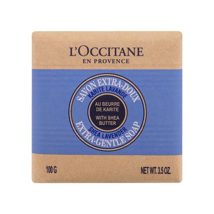 L&#039;Occitane Shea Butter Lavender Extra-Gentle Soap Szilárd szappan nőknek 100 g