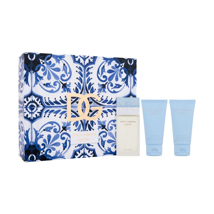 Dolce&amp;Gabbana Light Blue Ajándékcsomagok Eau de Toilette 50 ml + testápoló krém 50 ml + tusfürdő 50 ml