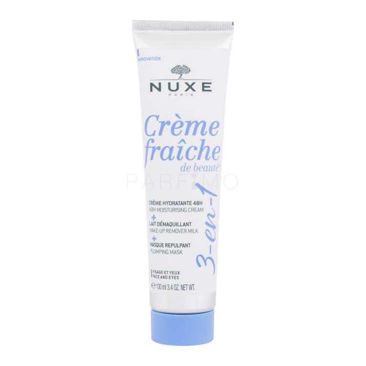 NUXE Creme Fraiche de Beauté 3-In-1 Cream &amp; Make-Up Remover &amp; Mask Nappali arckrém nőknek 100 ml teszter