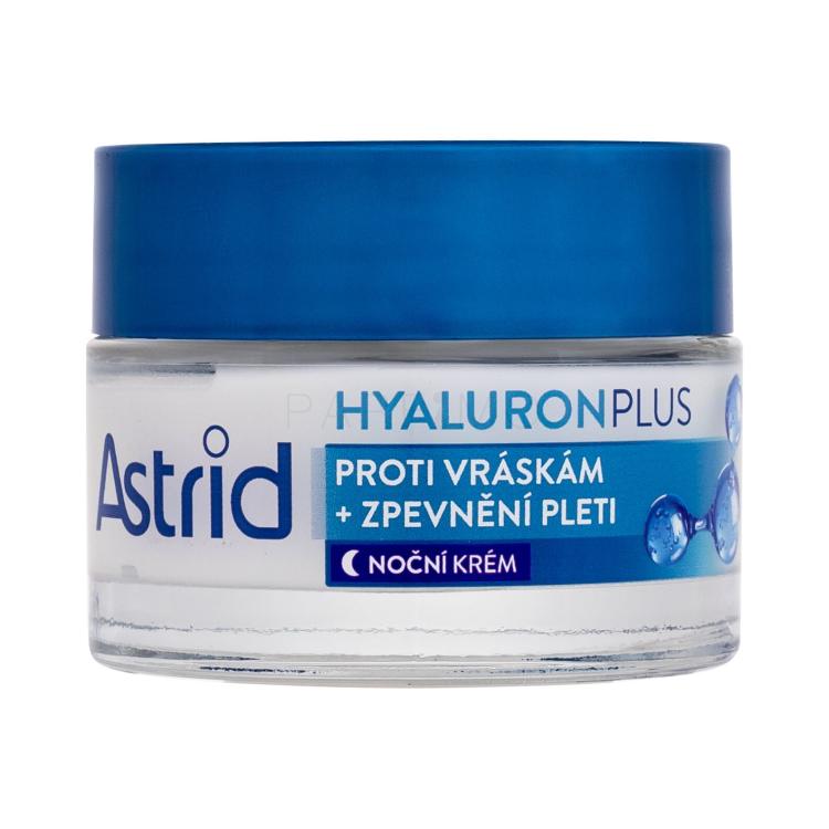 Astrid Hyaluron 3D Antiwrinkle &amp; Firming Night Cream Éjszakai szemkörnyékápoló krém nőknek 50 ml