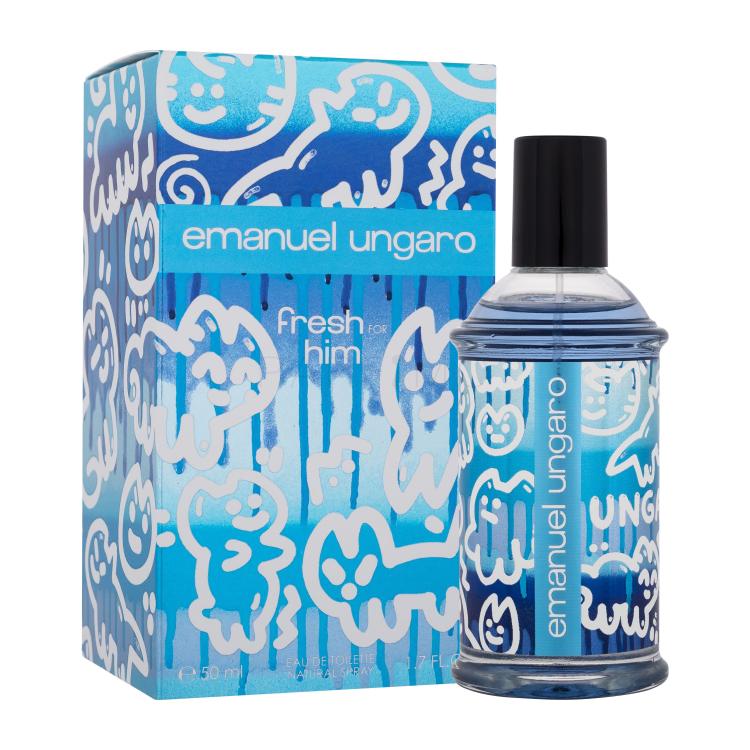 Emanuel Ungaro Fresh For Him Eau de Toilette férfiaknak 50 ml