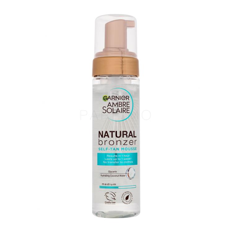 Garnier Ambre Solaire Natural Bronzer Self Tan Mousse Önbarnító készítmény 200 ml