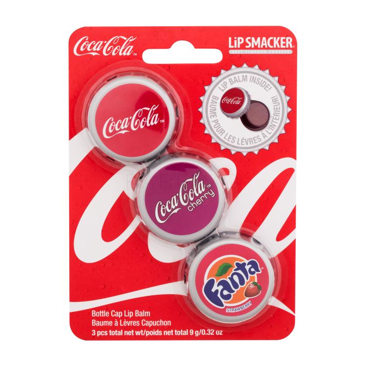 Lip Smacker Coca-Cola Bottle Cap Lip Balm Ajándékcsomagok ajakbalzsam 3 x 3 g