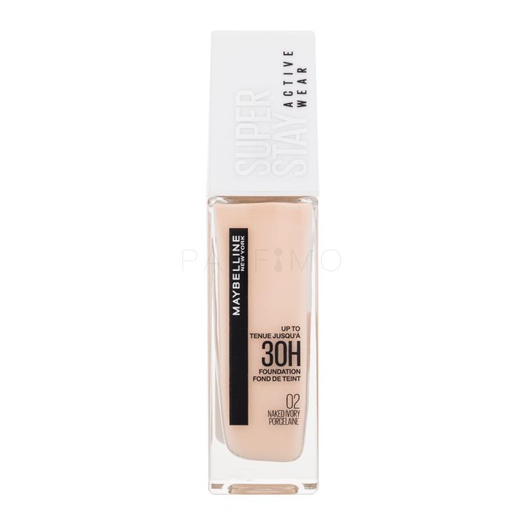 Maybelline Super Stay Active Wear 30H Alapozó nőknek 30 ml Változat 02 Naked Ivory Porcelaine