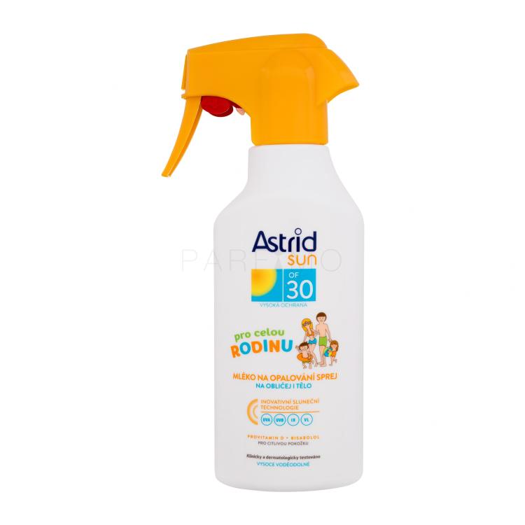 Astrid Sun Family Milk Spray SPF30 Fényvédő készítmény testre 270 ml