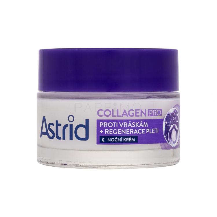 Astrid Collagen PRO Anti-Wrinkle And Regenerating Night Cream Éjszakai szemkörnyékápoló krém nőknek 50 ml