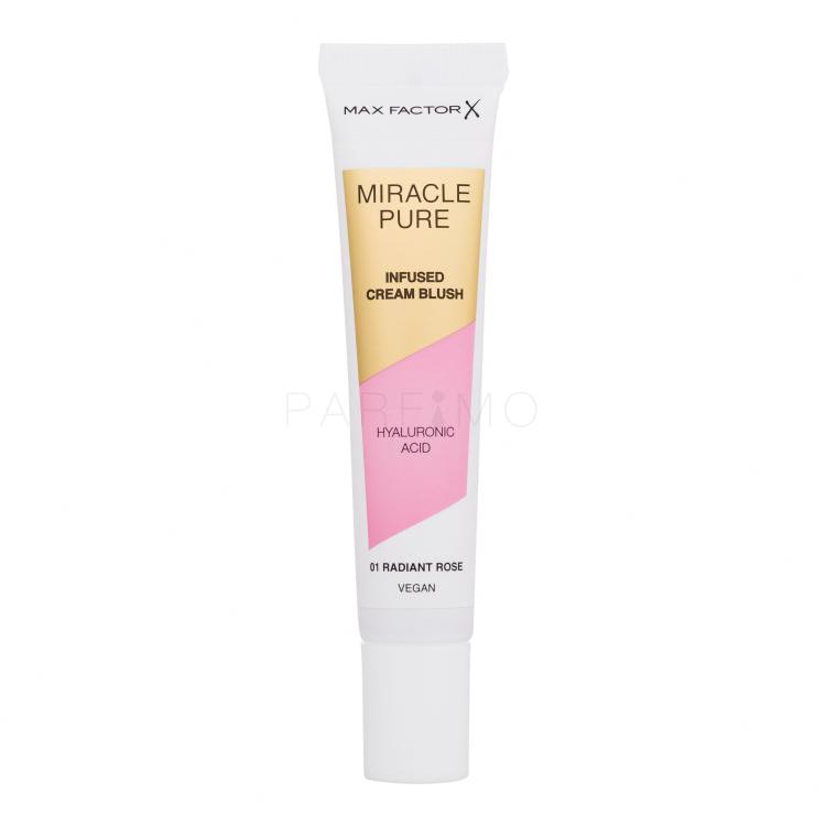 Max Factor Miracle Pure Infused Cream Blush Pirosító nőknek 15 ml Változat 01 Radiant Rose