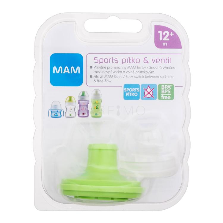 MAM Spout &amp; Valve Sports 12m+ Green Kis bögre gyermekeknek 1 db