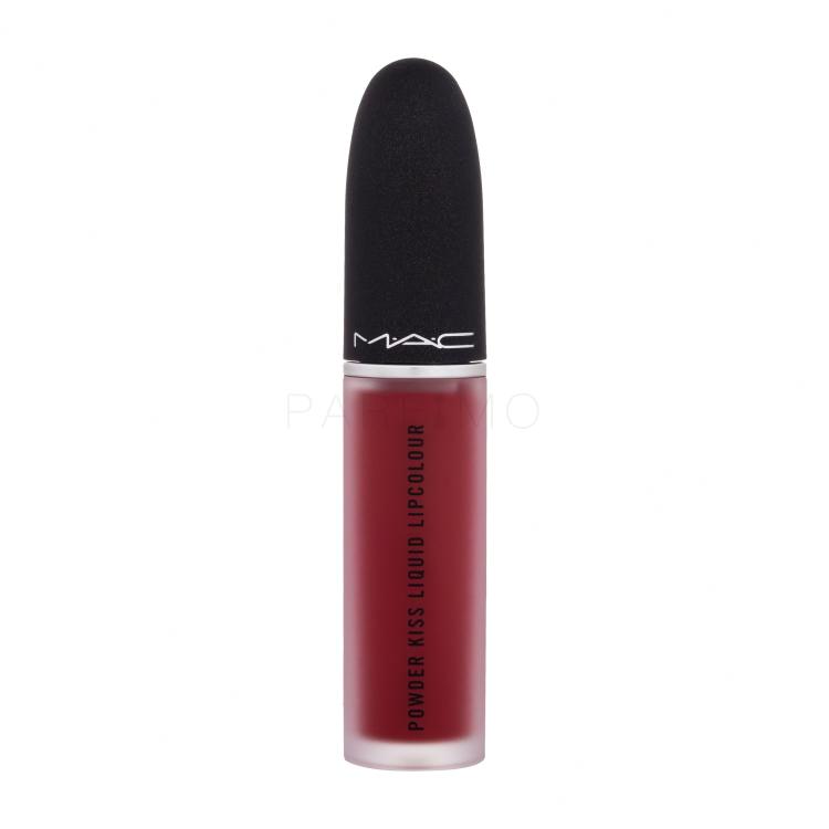 MAC Powder Kiss Liquid Rúzs nőknek 5 ml Változat 975 Ruby Boo