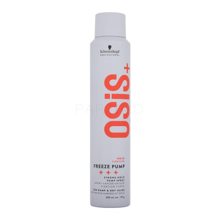 Schwarzkopf Professional Osis+ Freeze Pump Strong Hold Pump Spray Hajlakk nőknek 200 ml