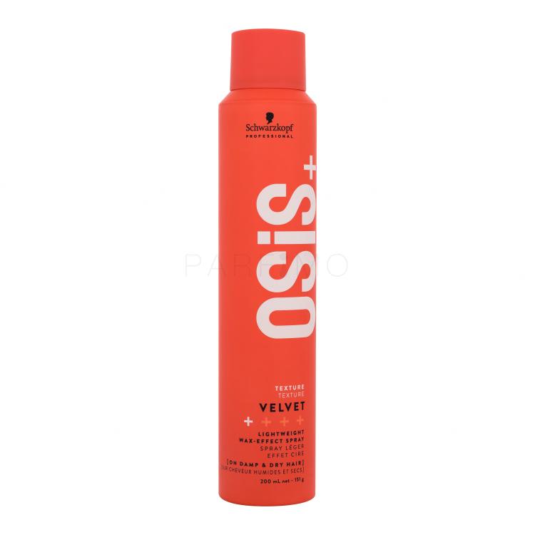 Schwarzkopf Professional Osis+ Velvet Lightweight Wax-Effect Spray Hajlakk nőknek 200 ml