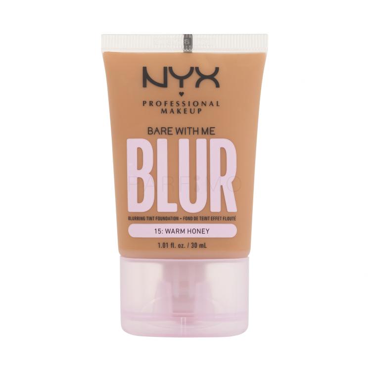 NYX Professional Makeup Bare With Me Blur Tint Foundation Alapozó nőknek 30 ml Változat 15 Warm Honey