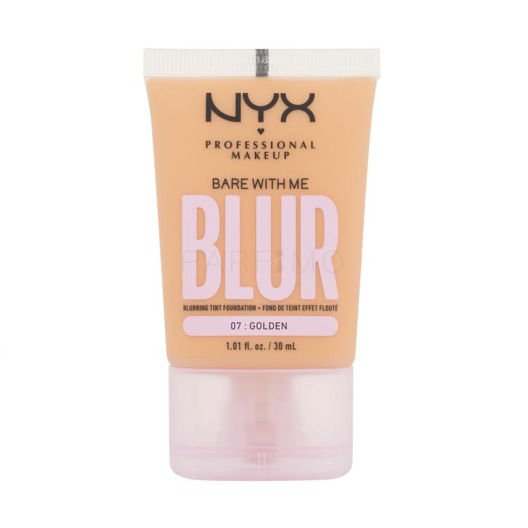 NYX Professional Makeup Bare With Me Blur Tint Foundation Alapozó nőknek 30 ml Változat 07 Golden