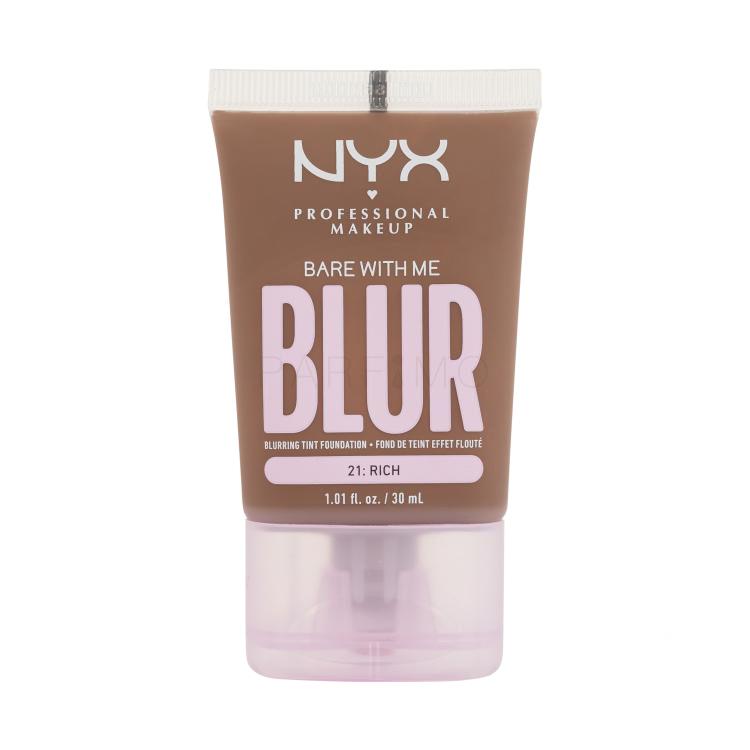 NYX Professional Makeup Bare With Me Blur Tint Foundation Alapozó nőknek 30 ml Változat 21 Rich