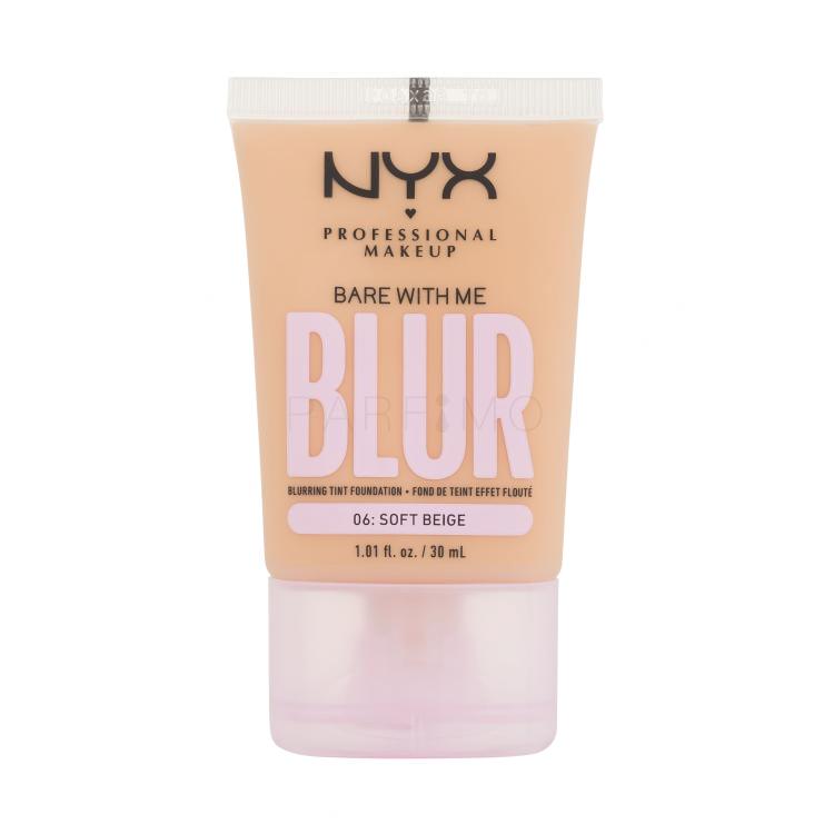 NYX Professional Makeup Bare With Me Blur Tint Foundation Alapozó nőknek 30 ml Változat 06 Soft Beige