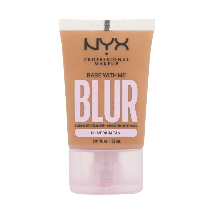 NYX Professional Makeup Bare With Me Blur Tint Foundation Alapozó nőknek 30 ml Változat 14 Medium Tan