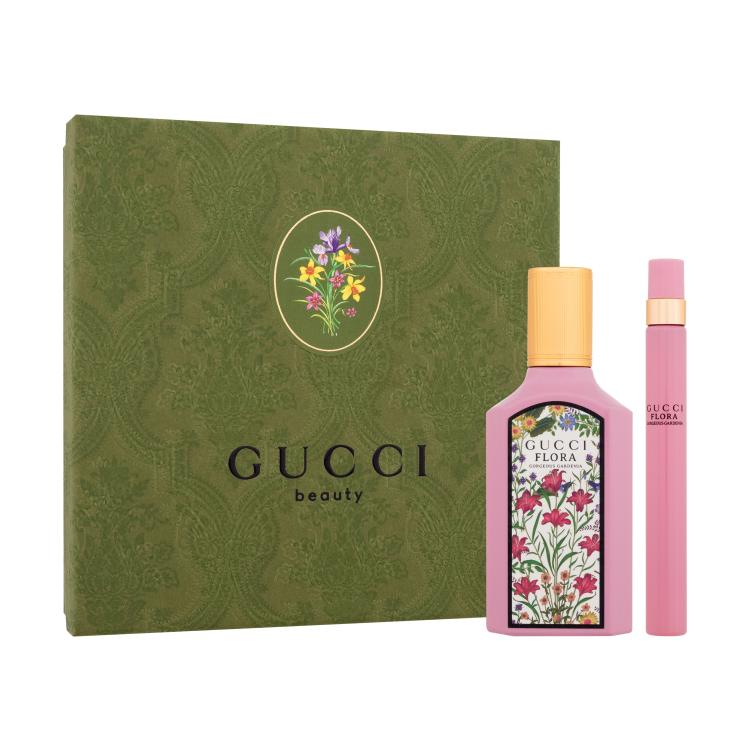 Gucci Flora Gorgeous Gardenia Ajándékcsomagok eau de parfum 50 ml + eau de parfum 10 ml