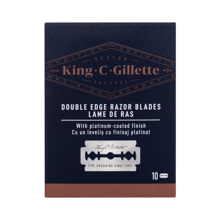 Gillette King C. Double Edge Safety Razor Blades Borotvabetét férfiaknak Szett