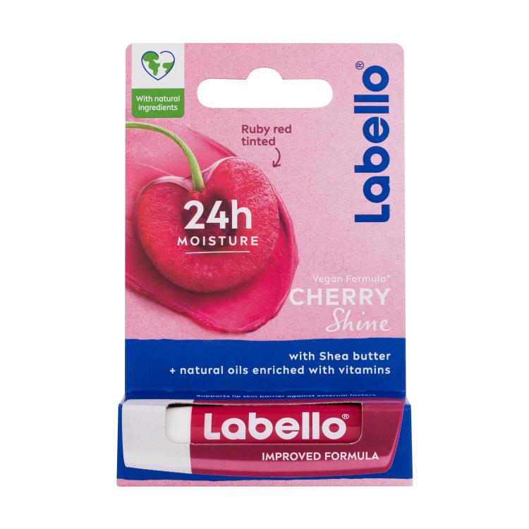 Labello Cherry Shine 24h Moisture Lip Balm Ajakbalzsam nőknek 4,8 g