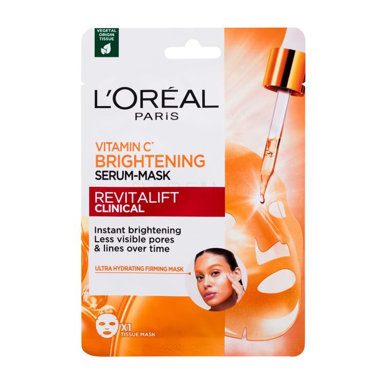 L&#039;Oréal Paris Revitalift Clinical Vitamin C Brightening Serum-Mask Arcmaszk nőknek 26 g