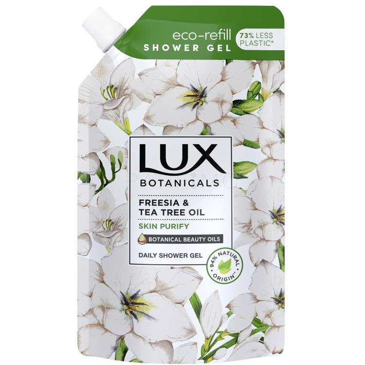 LUX Botanicals Freesia &amp; Tea Tree Oil Daily Shower Gel Tusfürdő nőknek Refill 500 ml