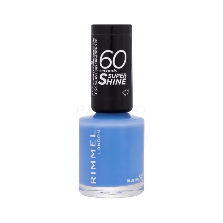 Rimmel London 60 Seconds Super Shine Körömlakk nőknek 8 ml Változat 856 Blue Breeze