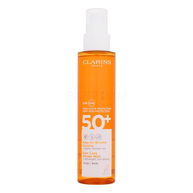 Clarins Sun Care Water Mist SPF50+ Fényvédő készítmény testre nőknek 150 ml