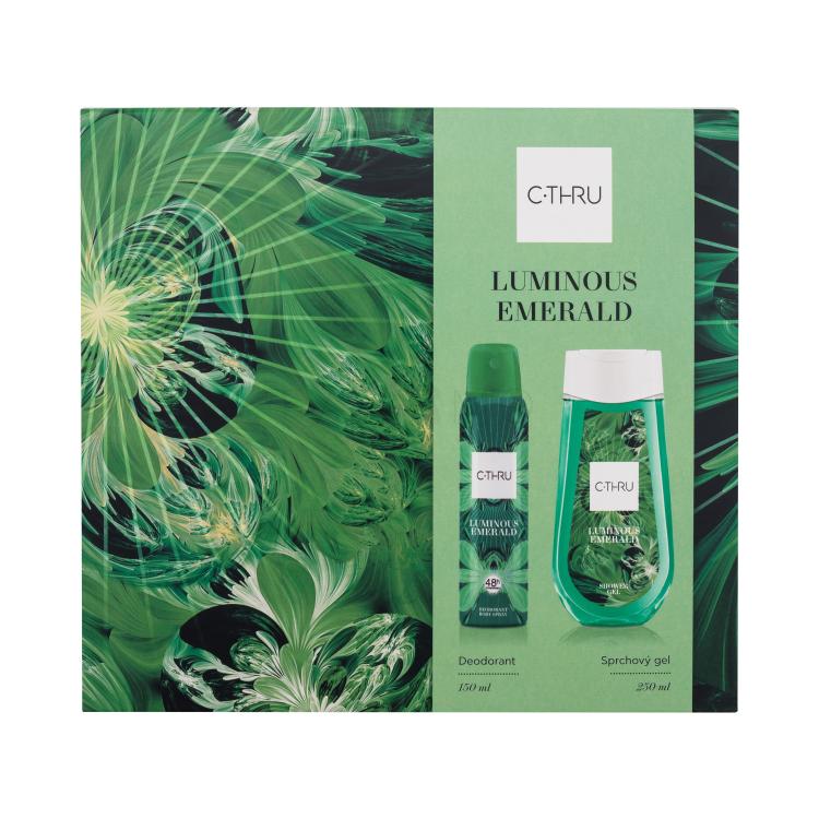 C-THRU Luminous Emerald Ajándékcsomagok dezodor 150 ml + tusfürdő 250 ml