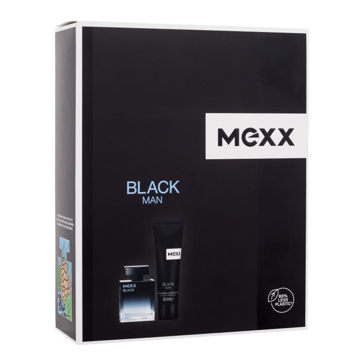 Mexx Black Man Ajándékcsomagok eau de toilette 30 ml + tusfürdő 50 ml